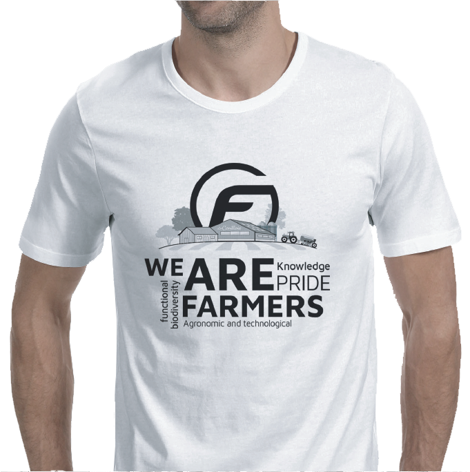 Tee-shirt Blanc Farming Together